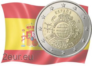 SPAIN 2 EURO 2012 - 10 YEARS OF EURO